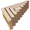 Ekena Millwork 3"W x 9"D x 6"H Classic Landon Rough Cedar Woodgrain TimberThane Corbel, Primed Tan CORUR03X09X06LANRCPR - alternate 5